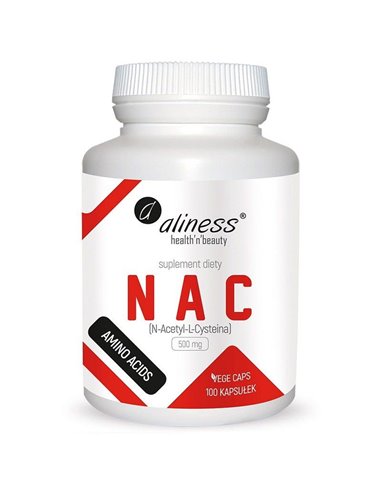 NAC N-Acetyl L-Cysteïne, 500 mg, 100 caps