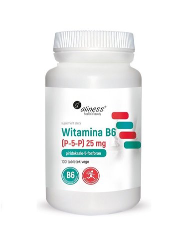 Vitamine B6 (P-5-P) 25 mg, 100 tabletten