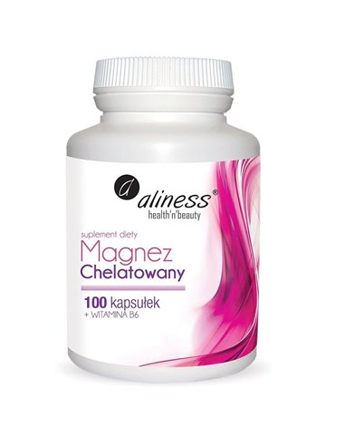 Gechelateerd magnesium + vitamine B6, 100 caps