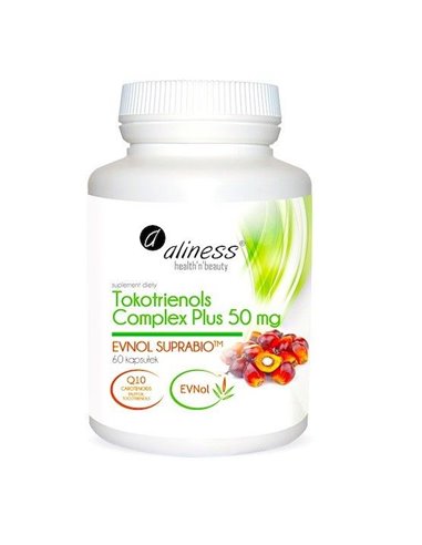 Vitamine E Tokotrienols Complex Plus 50 mg Tokotrienols Q10, 60 caps.