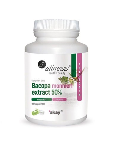 Extract van Bacopa monnieri 50%, 500 mg, 100 Vege Caps