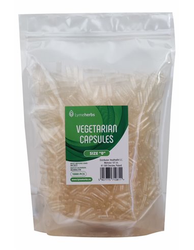 Vegetarische capsules maat "0" 1000 stuks
