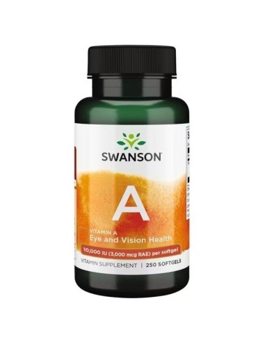 Vitamine A 10000 IE 250 softgels (Swanson)