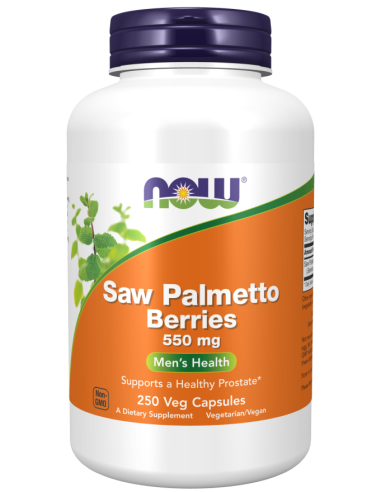 Saw Palmetto-bessen 550 mg, 250 capsules